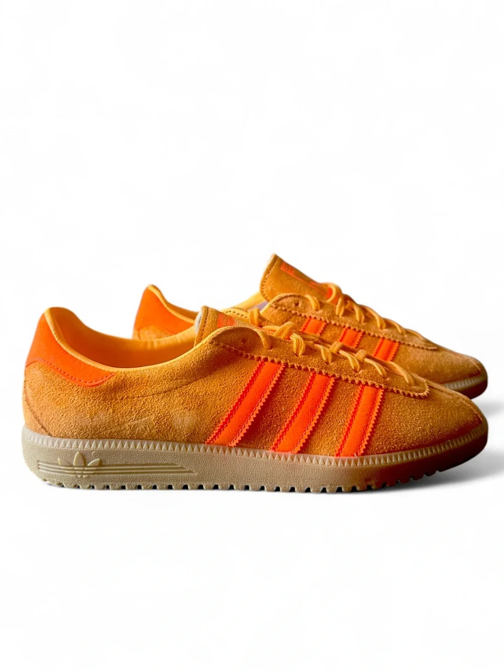adidas BRMD Orange Suede Low-Top Sneakers with Gum Sole Size US 9.5 Men’s